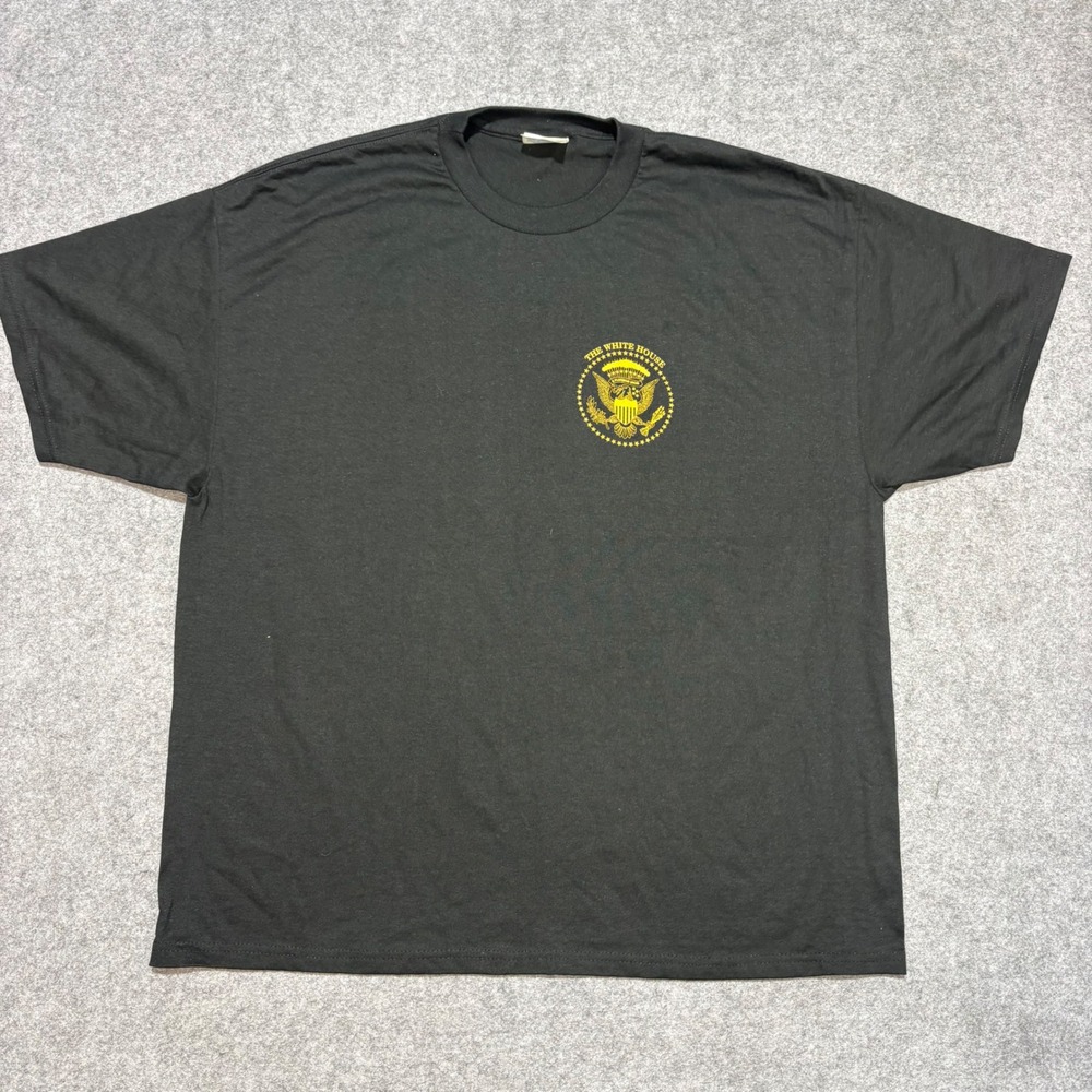 Hanes Heavyweight The White House Presidential Seal Graphic T-Shirt Black XL